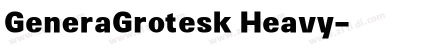 GeneraGrotesk Heavy字体转换